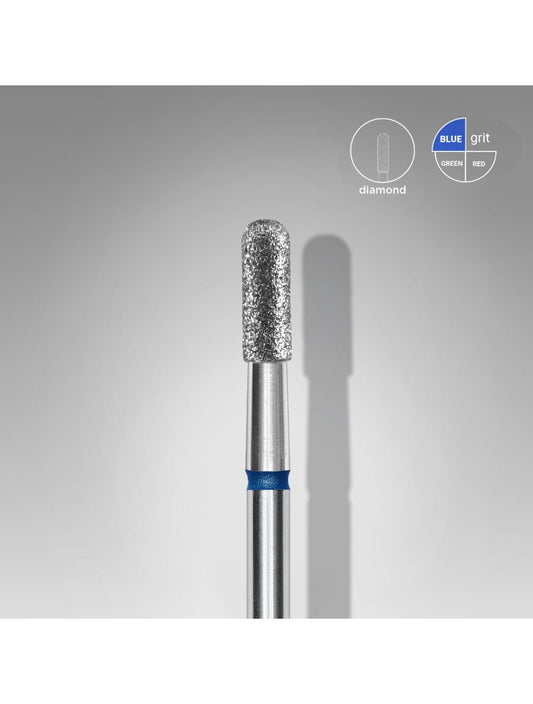 Staleks Diamond Bit - Rounded Cylinder Blue 2,3mm/6,5mm
